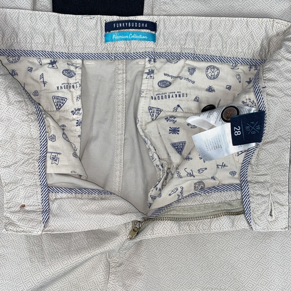 Funky Buddha Premium Collection Chino Pants 32x32 Mens Khakis Stretch Slim Fit - Picture 9 of 16